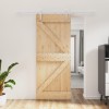 Ușă glisantă cu set de feronerie 85x210 cm, lemn masiv de pin