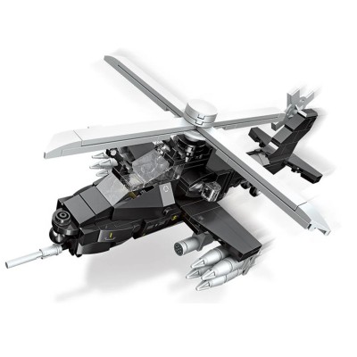 Set cuburi constructie elicopter de lupta Mission Glory 262 piese foto