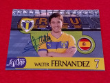 Foto cu autograf original - fotbalistul WALTER FERNANDEZ (PETROLUL Ploiesti)