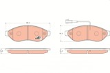 TRW GDB1681 COTEC set placute frana,frana disc
