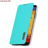 Husa Rock Flip Elegant Samsung N9005 Galaxy Note 3 azure blue, Cu clapeta, Piele Ecologica