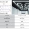 Sistem de Iluminare Plafon Hexagon / HoneyComb 3,94 x 2,10 m Lumina Ajustabila Performance AutoTuning