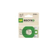 Set 2 baterii reincarcabile AA / R6 Ni-MH GP ReCyko 2100mAh