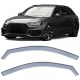 Deflector de vant, protectie &icirc;mpotriva ploii, protectie &icirc;mpotriva vantului, fum negru, potrivit pentru Audi A4 8W B9 din 15 Performance AutoTuning
