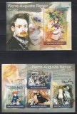 Burundi 2012 - Picturi de Pierre Auguste Renoir, Colita + Bloc, Cota 19.50 EURO, MNH