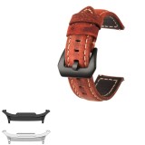 Curea piele naturala, compatibila Samsung Galaxy Watch9 40mm, Maro Aprins