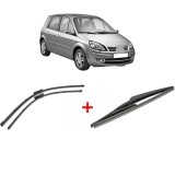 Cumpara ieftin Set 3 stergatoare RENAULT SCENIC III (JZ0/1) 2008-2016, pentru parbriz si luneta, Valeo Silencio