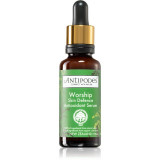 Antipodes Worship Skin Defence Antioxidant Serum ser facial pentru susținerea protecției celulelor &icirc;n fața stresului oxidativ 30 ml