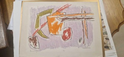 Litografie color Marcel Janco foto