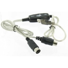 Cablu MIDI, USB - Cablu convertor de interfata tastatura MIDI foto