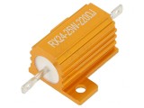 Rezistor Bobinat cu Radiator 220&Omega; 25W