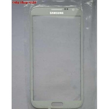 CARCASA (STICLA) GEAM SAMSUNG N7100 NOTE 2 ALB ORIG CHINA foto