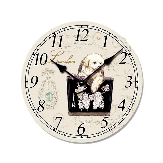 Ceas de perete din lemn, ClassGifts London Dog, cifre arabe, 33 cm,Cod Produs:2451 Ceas de perete din lemn, ClassGifts London Dog, cifre arabe, 33 cm,Cod Produs:2451