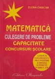Matematica. Culegere de probleme. Capacitate. Concursuri scolare - Elena Chiscan