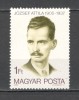 Ungaria.1980 75 ani nastere A.Jozef-poet XU.304, Nestampilat