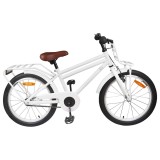 vidaXL Bicicletă pentru Copii 18 Inci pentru 5-7 ani Alb 42009298