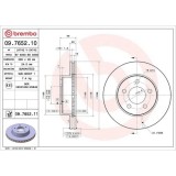 Set disc frana Ford Explorer (U2 U) 09.94-04.03, Explorer (Un46) 10.90-12.94, Fata, 286X26mm, ventilat, BREMBO