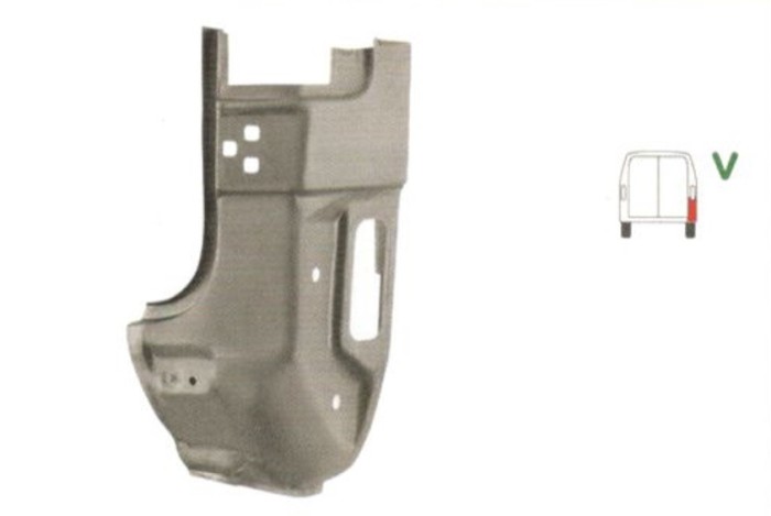 Stalp spate Mercedes Sprinter (W901-905) 208-416 01.1995-2006 , partea Spate Dreapta, Inaltime 610mm, Inferior,