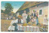 5854 - HUEDIN, Cluj, Ethnic Family, Romania - old postcard - unused