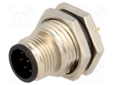 Conector M12 soclu PIN 8 tată A-DeviceNet / CANopen THT AMPHENOL LTW