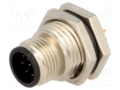 Conector M12 soclu PIN 8 tată A-DeviceNet / CANopen THT AMPHENOL LTW foto