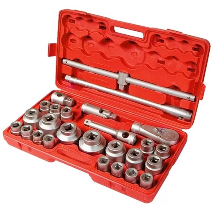Trusa tubulare pentru camion, cu prelungitor si clichet, 21 - 46 mm