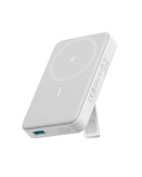 POWER BANK Anker &quot;MagGo&quot; 10.000 mAh, 27W Qi 2.0 15W, suport pliabil, compatibil iPhone 15/14/13/12, 1 x USB-C, afisaj inteligent, 389 g, alb, &quot;A1654G2