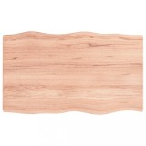 Cumpara ieftin Blat masa, 100x60x(2-4) cm, maro, lemn tratat contur organic