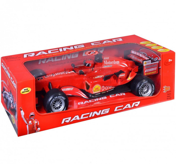 Macheta Formula F1 Friction Red Car with Sound &amp;amp; Light Mare 1:10 Rosu 1054173