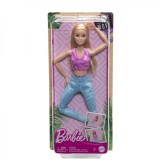 PAPUSA BARBIE MADE TO MOVE BLONDA CU TOP ROZ SuperHeroes ToysZone, Mattel