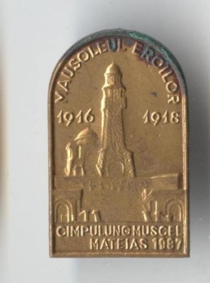 MATEIAS - Mausoleul eroilor din razboiul 1916-1918 - CANPULUNG MUSCEL 1987 foto