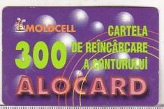bnk card Moldova - Moldcell 300 - MD-MLB-REF-0002F