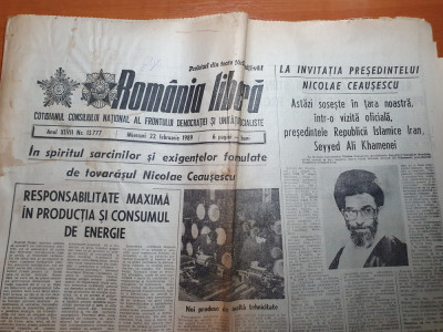 romania libera 22 februarie 1989-combinatul galati,art. jud.sat grivita ialomita foto