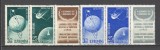 Romania.1957 Posta aeriana:Satelitii artificiali-streif XR.349, Nestampilat