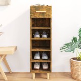 vidaXL Pantofar, stejar fumuriu, 30x35x105 cm, lemn compozit