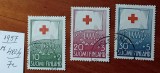 FINLANDA-1957-'' CRUCE-ROSIE''--Serie completa-stampilat'' -Vezi-Scan
