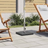 vidaXL Suport umbrelă de soare, negru, granit, 20 kg, pătrat 45066