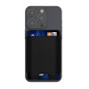 Suport Card Universal Kwmobile Negru Piele Ecologica Buzunar Telefon Carduri Adeziv 3M