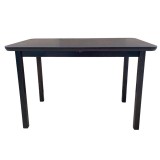 Masa extensibila living si bucatarie, DM4 Maxima, blat MDF Furniruit, lemn masiv, colturi rotunjite, 6 persoane, 120-150x70x76 cm, wenge