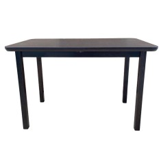 Masa extensibila living si bucatarie, DM4 Maxima, blat MDF Furniruit, lemn masiv, colturi rotunjite, 6 persoane, 120-150x70x76 cm, wenge