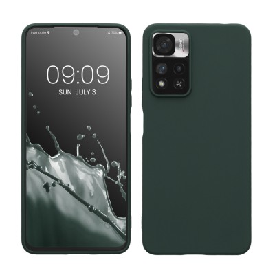 Husa kwmobile pentru Xiaomi Note 11 Pro Plus 5G, Silicon, Verde, 58095.169 foto