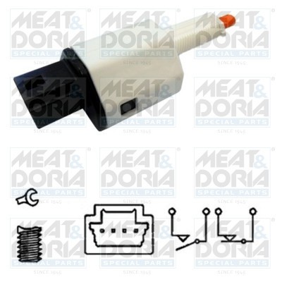 MEAT &amp; DORIA 35116 Comutator lumini frana
