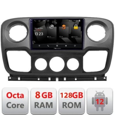 Navigatie Opel Movano, Renault Master 2010-2021Android Octa Core Qualcomm 2K Qled 8+128 DTS DSP 360 4G Optical CarStore Technology foto