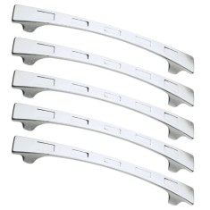 Set 5 Manere pentru mobila, din metal, OZS-4020, lungime 127 mm, distanta gauri 96 mm, crom lucios