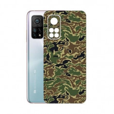 Set Folii Skin Acoperire 360 Compatibile cu Xiaomi Mi 10T Pro (2 Buc) - ApcGsm Wraps Camo Green