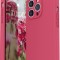 Husa silicon protectie camera cu microfibra Iphone 13 Pro Max Visiniu