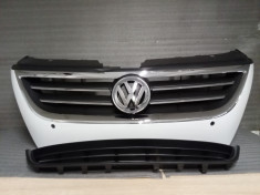 Grila radiator+emblema+grila bara fata VW Passat CC VOPSITA la culoare 2008-2012 foto