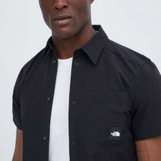 The North Face camasa M Murray Button Shirt barbati, culoarea negru, cu guler clasic, regular, NF0A879PJK31