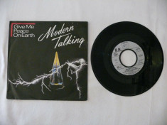 Modern Talking - Give me peace on Earth 1986, disc vinil single 7&amp;#039;&amp;#039; foto