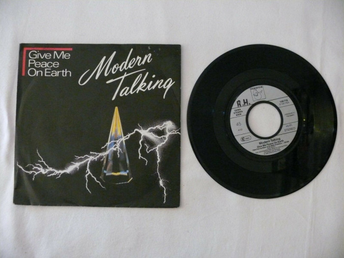 Modern Talking - Give me peace on Earth 1986, disc vinil single 7&#039;&#039;